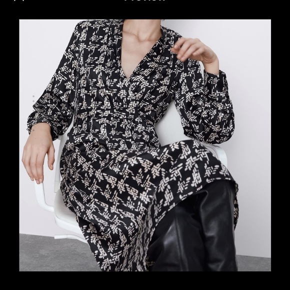 Zara belted dress bloggers fav - Picture 4 of 5